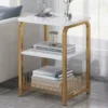 3Tier Side Table with Storage Rack
