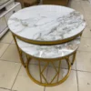 2in1 Marble Nesting Coffee Table Set