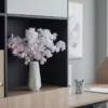 Artificial Cherry Blossom Flowers in Plastic Vase