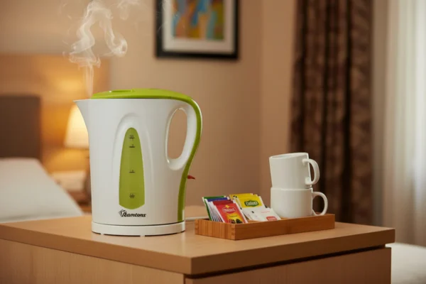 Ramtons Cordless Electric Kettle 1.7 Liters White and Green – RM/349
